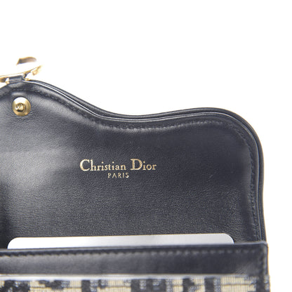 Christian Dior Oblique Saddle Card Holder Blue 6 of 7