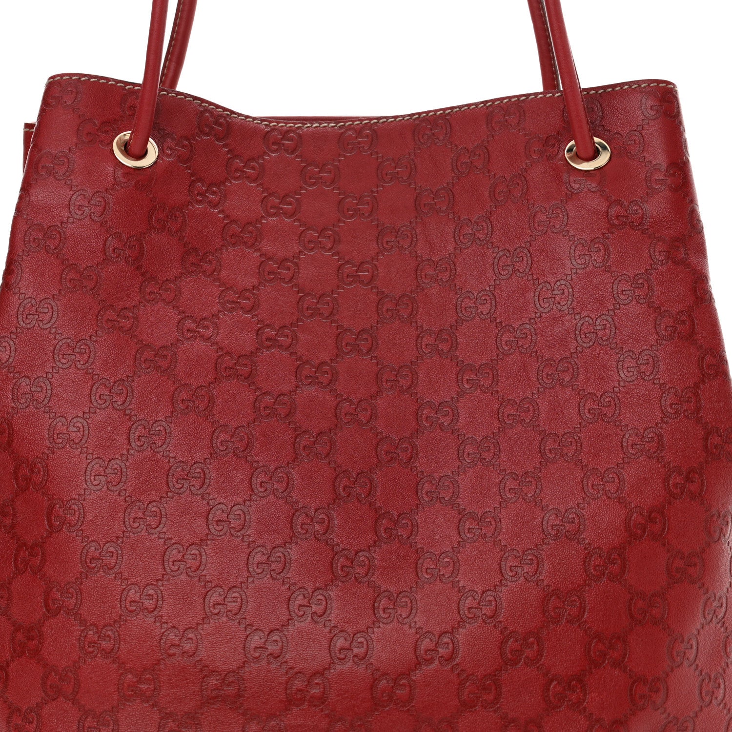 Gucci Guccissima Monogram Gifford Tote Red 8 of 12