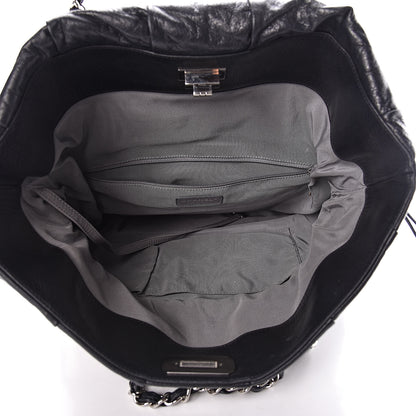 Chanel Lambskin Igloo Drawstring Tote Black 5 of 11