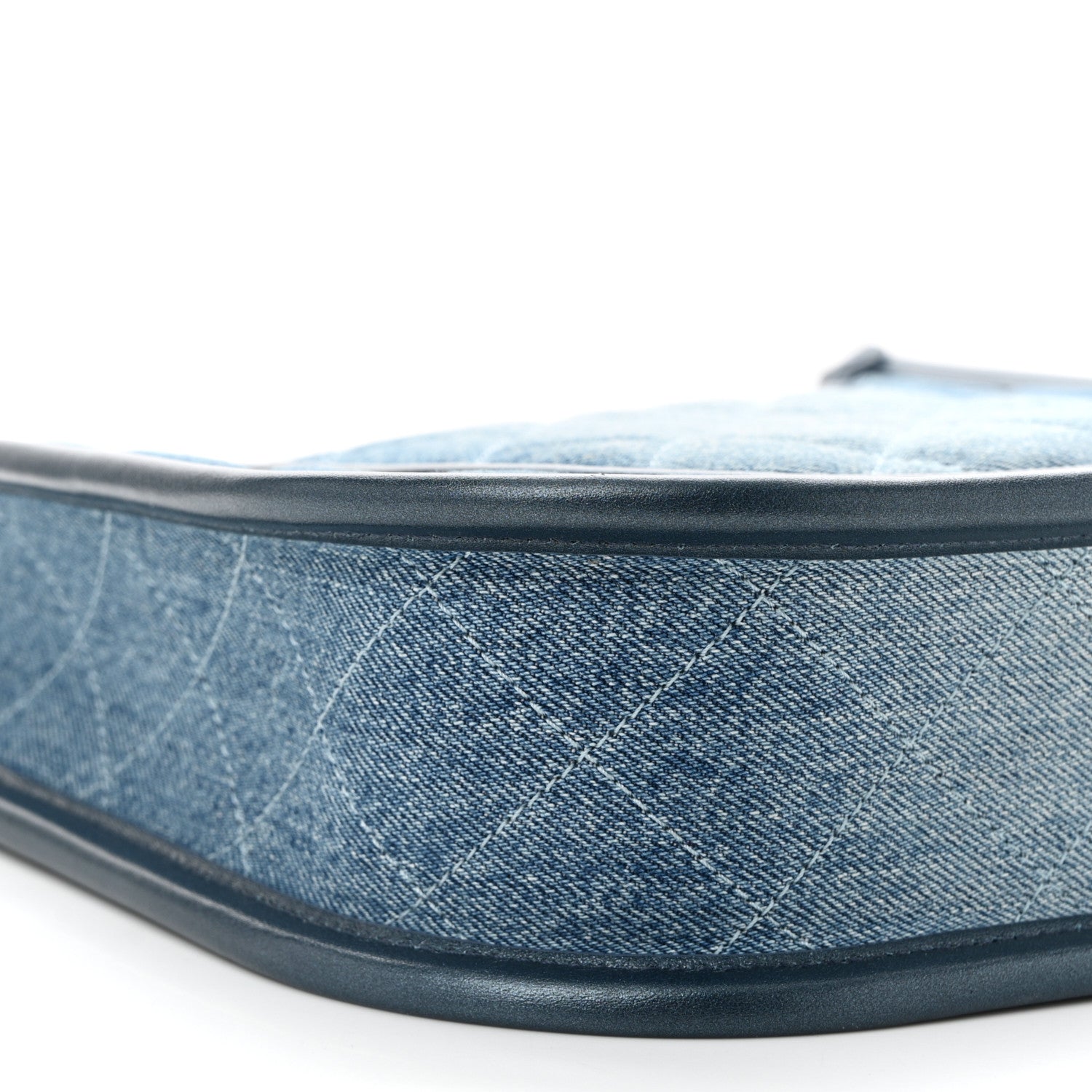 Chanel Washed Denim Quilted Small Hobo Blue 9 of 10