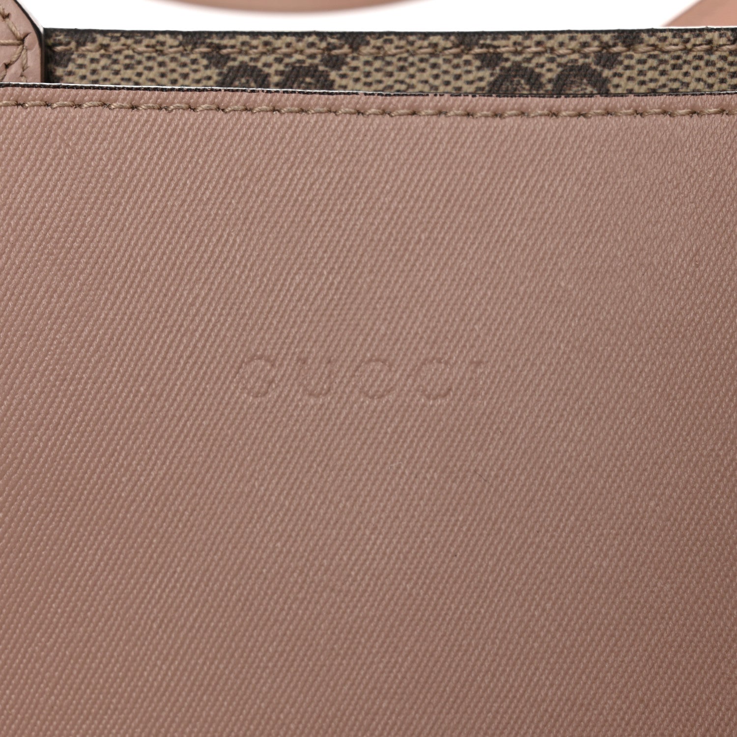 Gucci Textured Calfskin Monogram Small Reversible GG Tote Dark Cipria 10 of 17