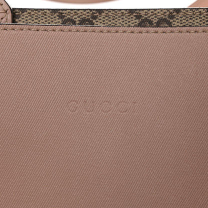 Gucci Textured Calfskin Monogram Small Reversible GG Tote Dark Cipria 10 of 17