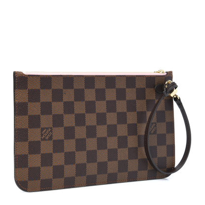 Louis Vuitton Damier Ebene Neverfull MM GM Pochette Rose Ballerine 3 of 6