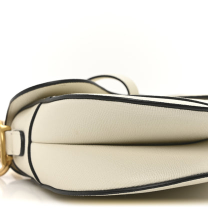 Christian Dior Grained Calfskin Saddle Bag With Strap Latte 9 of 11