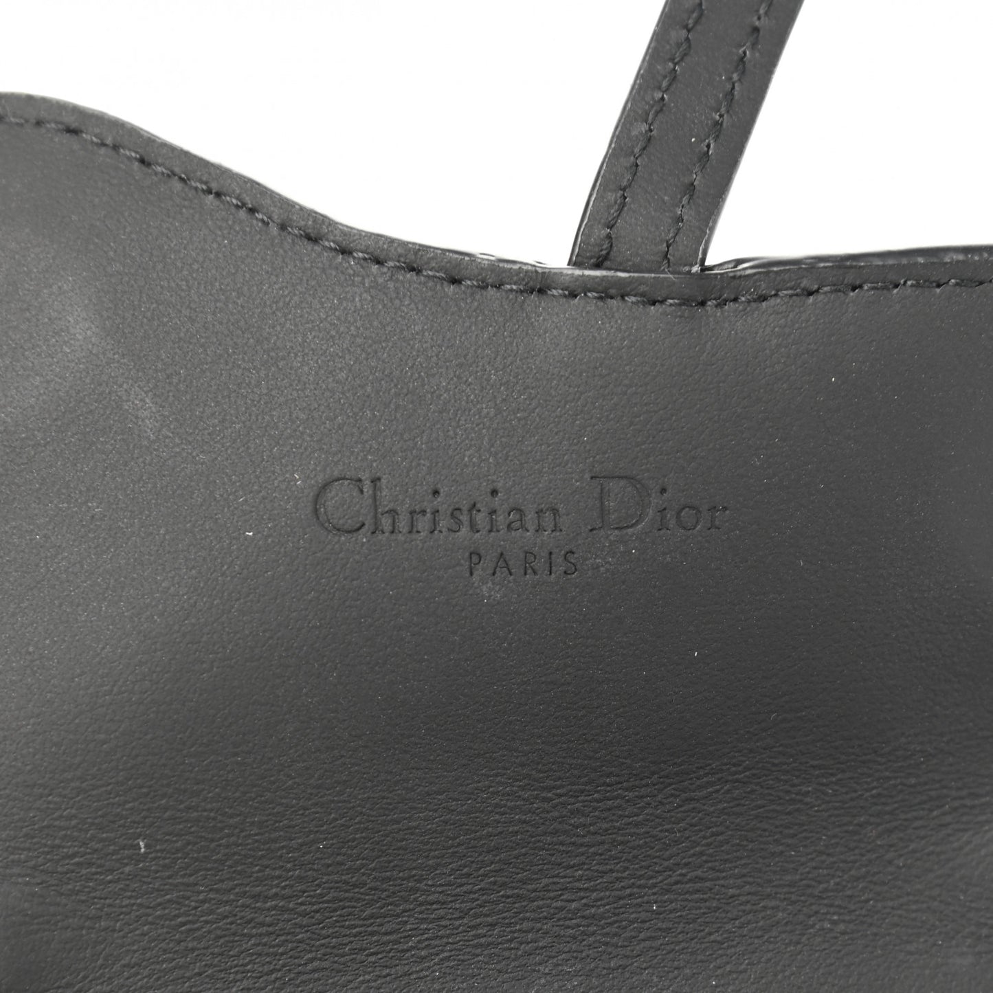 Ultra Matte Calfskin Nano Saddle Chain Pouch Black