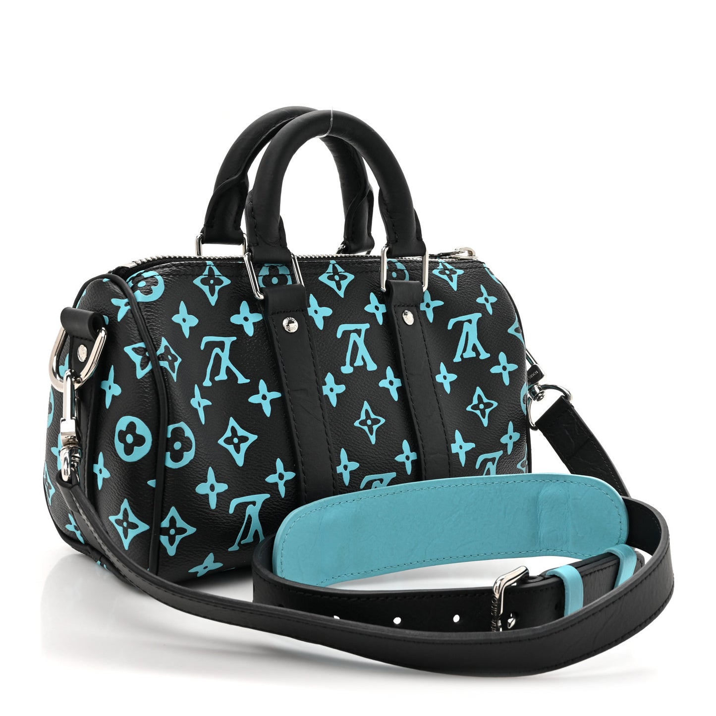 Monogram Playground Keepall Bandouliere 25 Black