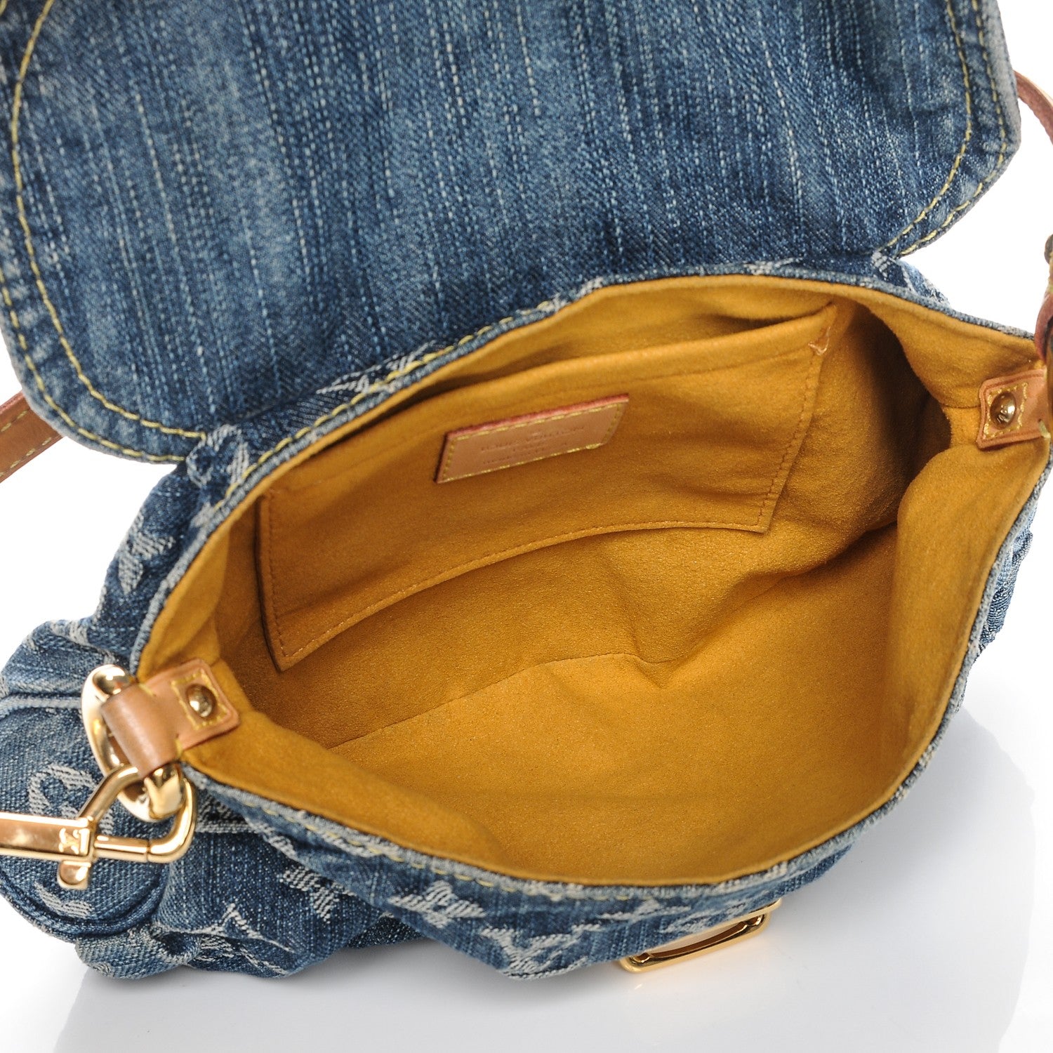 Louis Vuitton Monogram Denim Mini Pleaty Blue 5 of 6