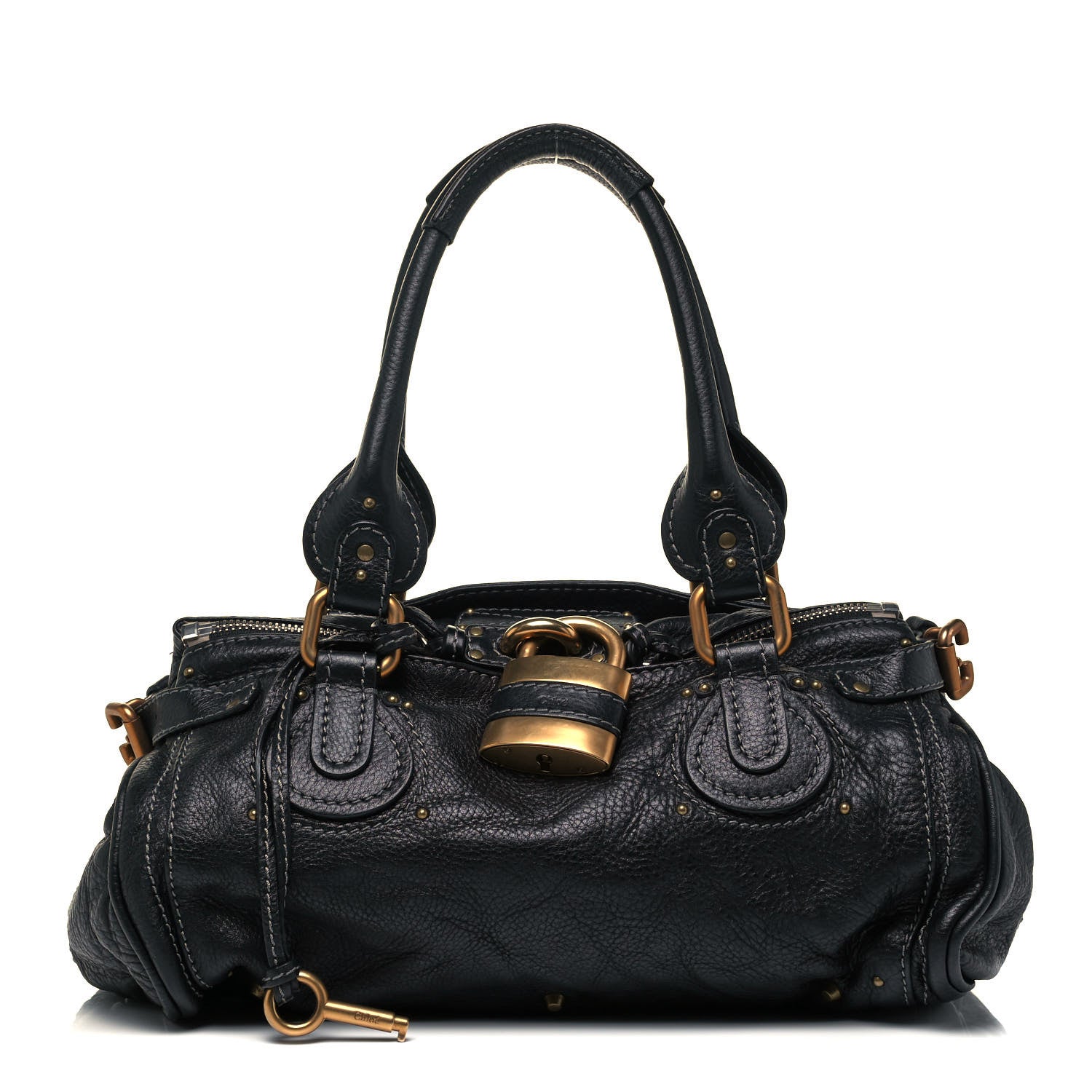 Chloe Calfskin Medium Paddington Satchel Black 1 of 8
