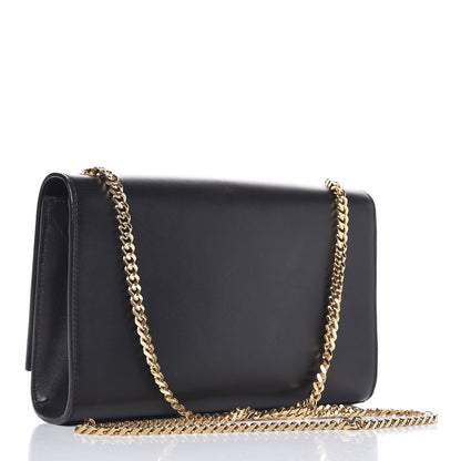 Saint Laurent Calfskin Medium Monogram Kate Satchel Black 3 of 8