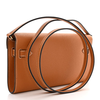 Hermes Epsom Kelly Wallet To Go Gold 3 of 11