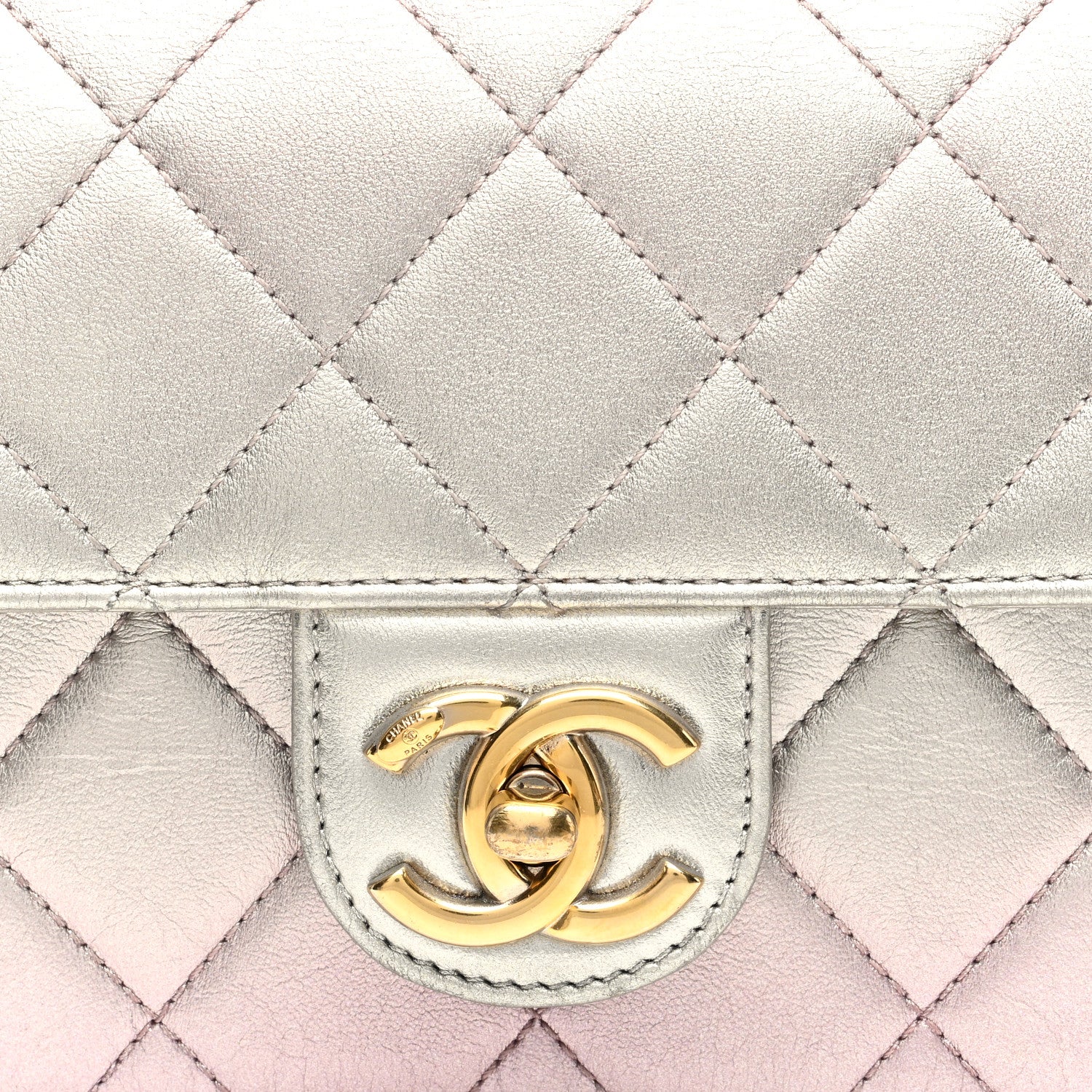Chanel Metallic Lambskin Like A Wallet Flap Golden Pink 9 of 11
