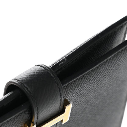 Hermes Epsom Bearn Compact Wallet Black 8 of 9
