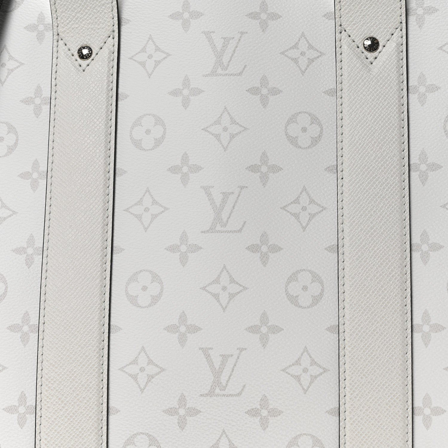 Louis Vuitton Monogram Eclipse Taigaramma Weekend Tote NM Optic White 7 of 9