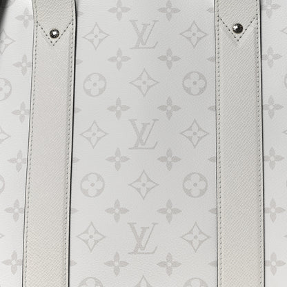 Louis Vuitton Monogram Eclipse Taigaramma Weekend Tote NM Optic White 7 of 9