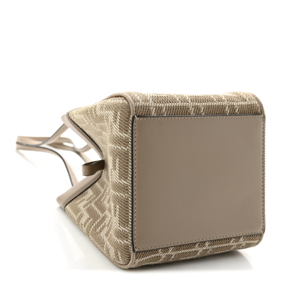 Fabric Jacquard Vitello Grace FF 1974 Mini Fendi Origami Dove White Dove
