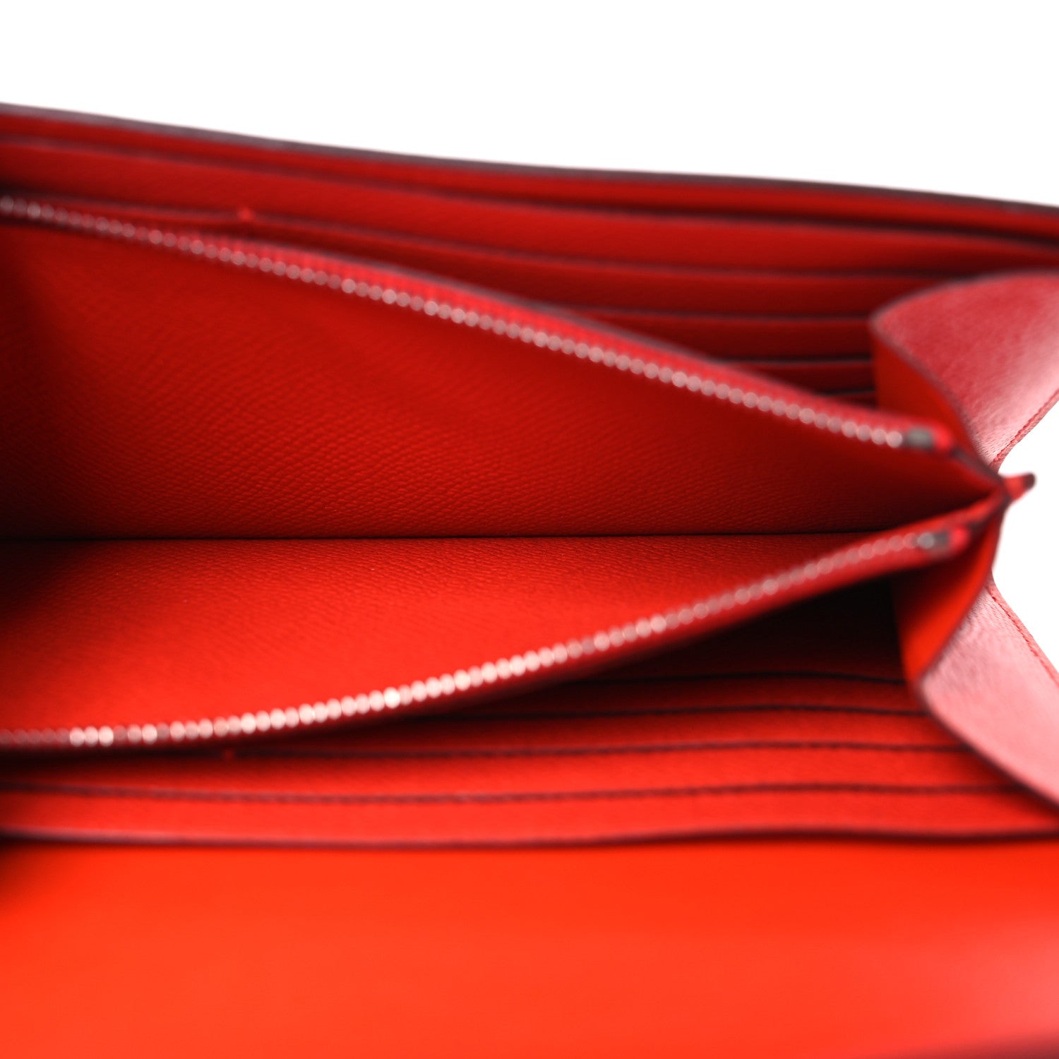 Hermes Epsom Constance Long Wallet Capucine Bleu Brighton 8 of 13