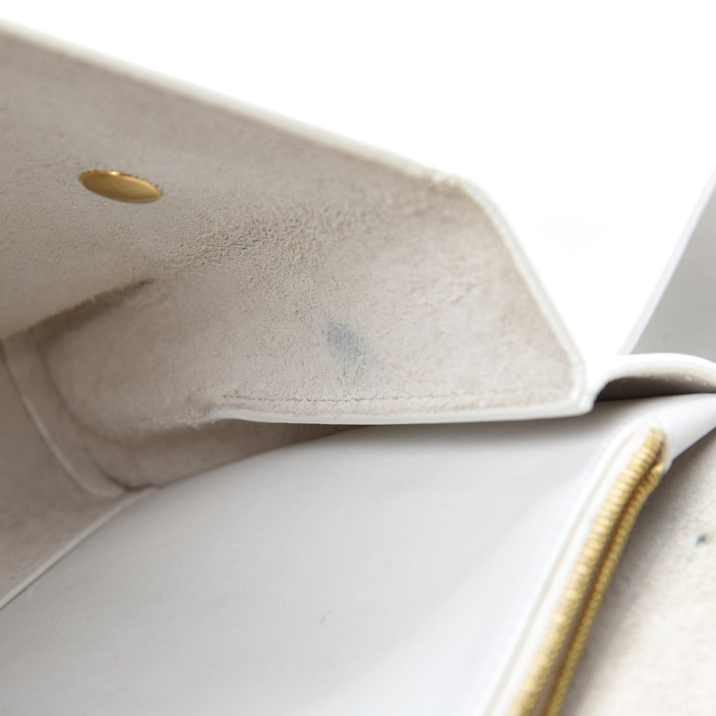 Natural Calfskin Bum Bag White
