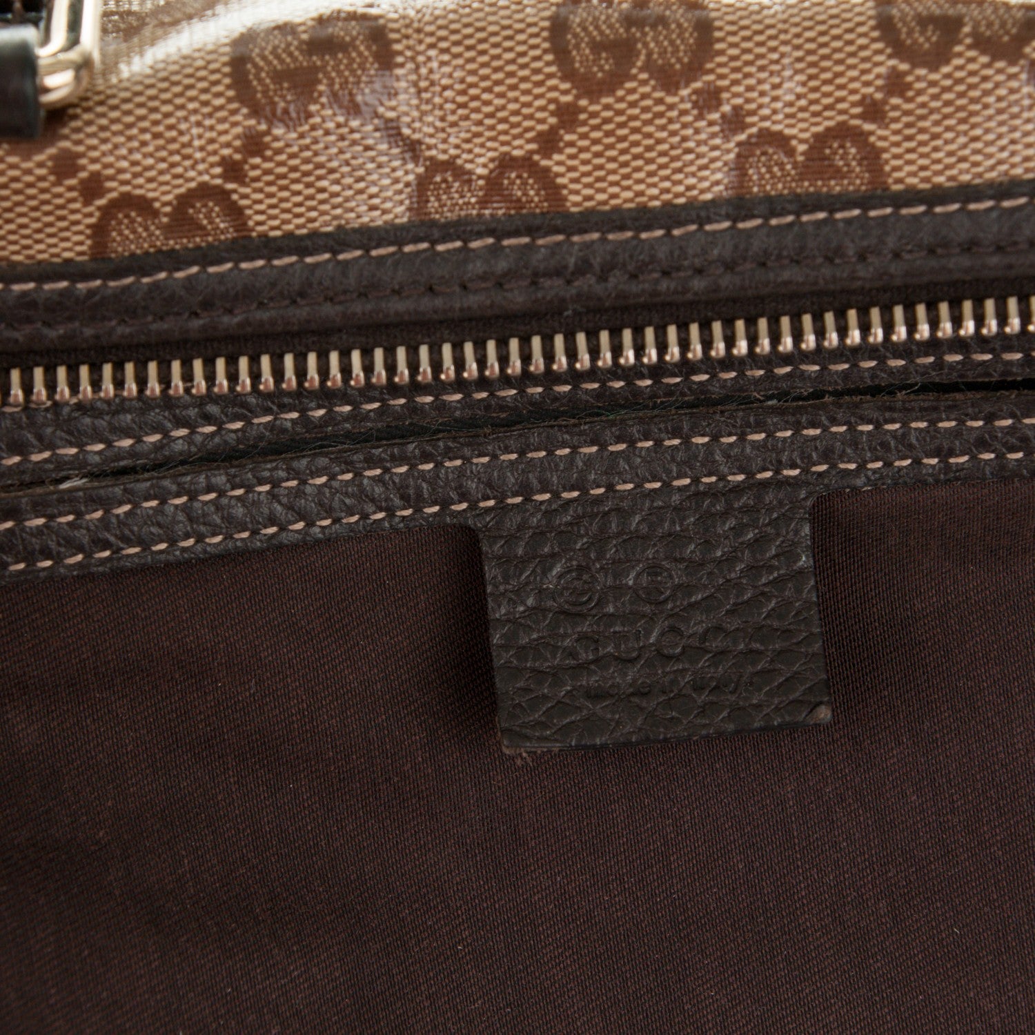 Gucci Crystal Monogram Medium Joy Boston Dark Brown 6 of 7