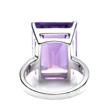 Tiffany Sterling Silver Amethyst Sparklers Cocktail Ring 47 4 3 of 6