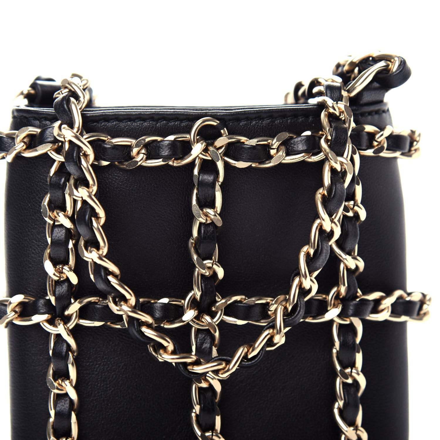 Chanel Lambskin Tech Me Out Clutch With Chain Black 11 of 12