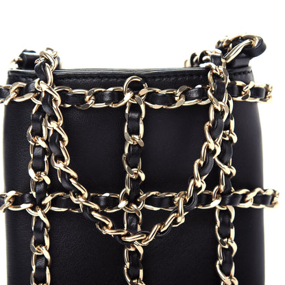 Chanel Lambskin Tech Me Out Clutch With Chain Black 11 of 12