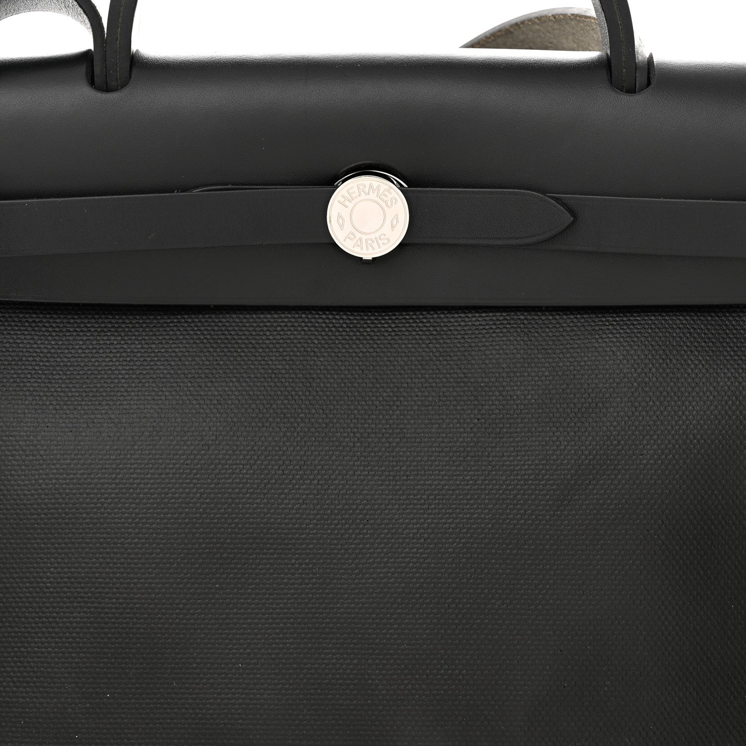 Hermes Toile H Berline Vache Hunter Herbag Zip PM 31 Black Ecru 8 of 12