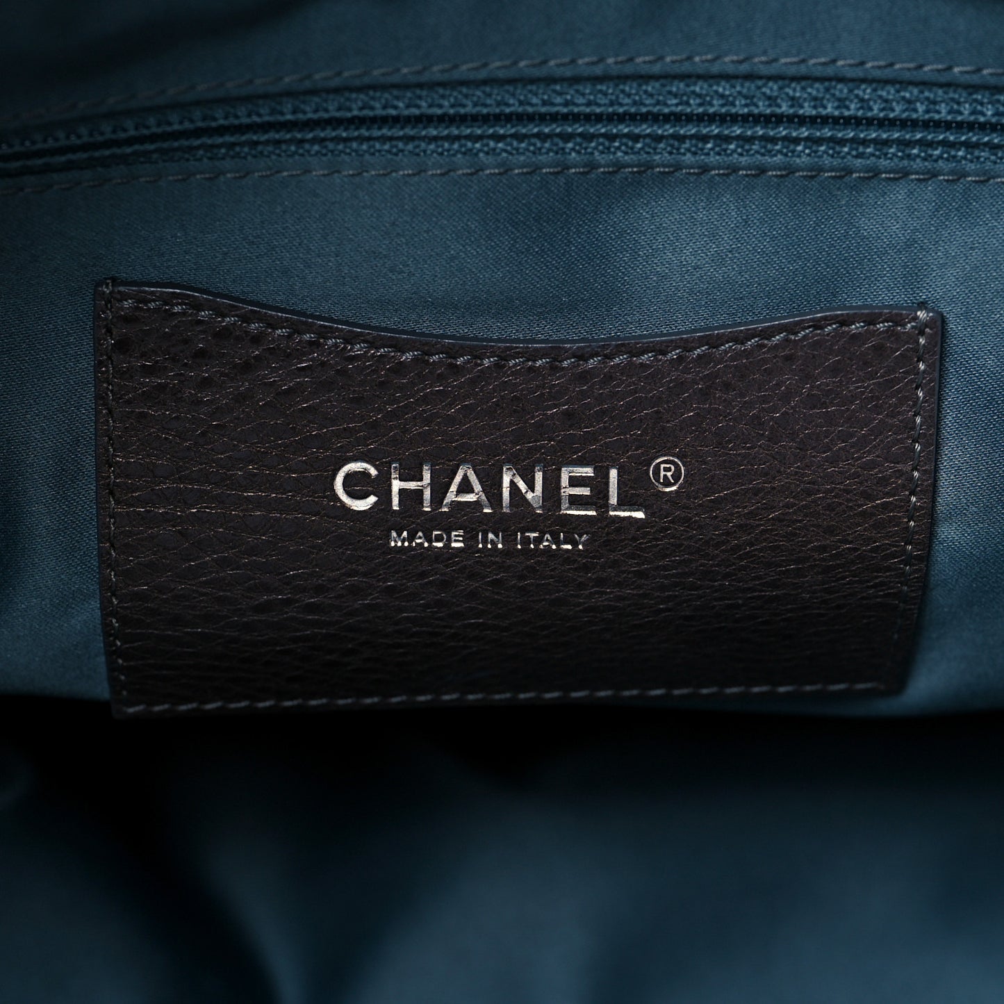 Glazed Calfskin Large On The Road Tote Grey