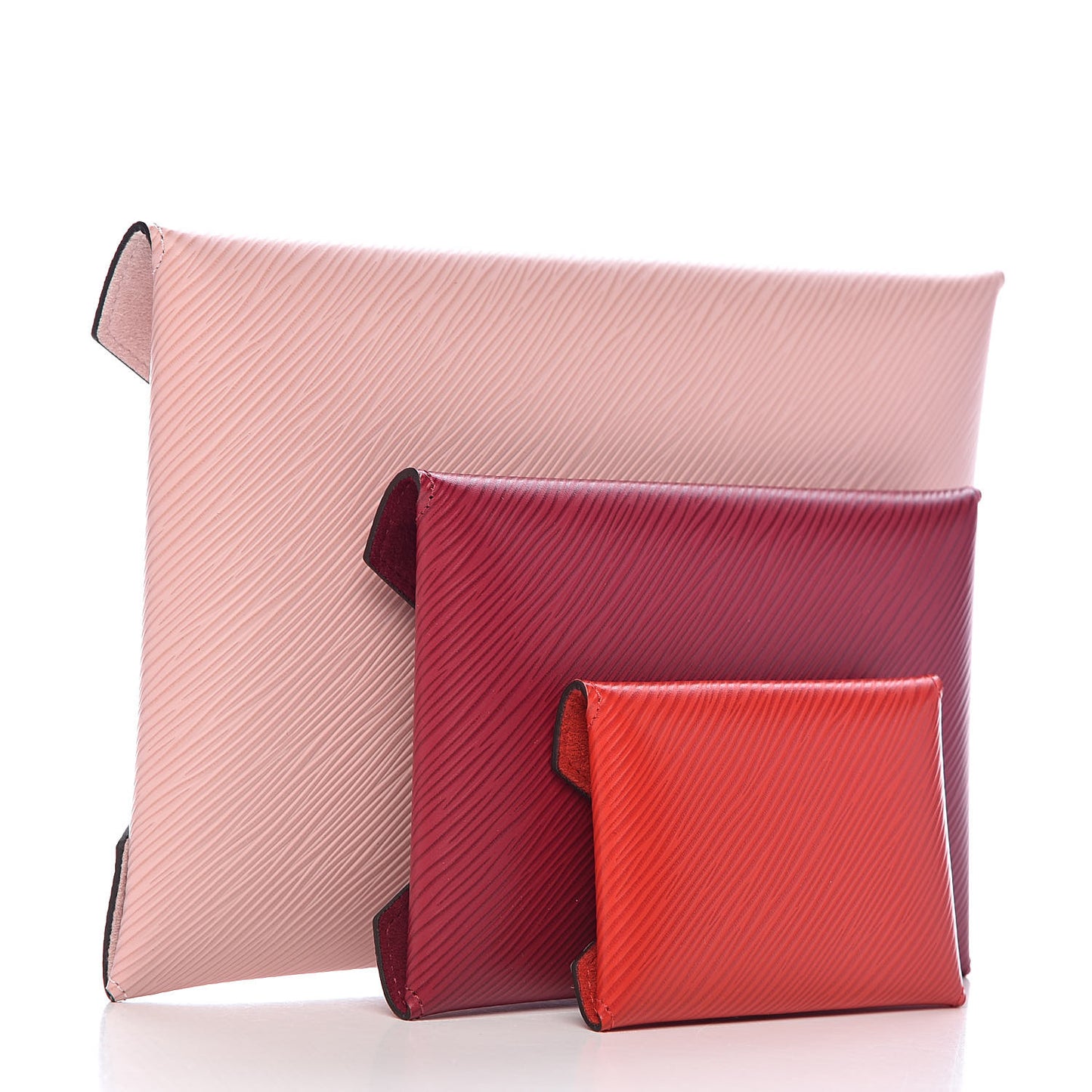 Epi Kirigami Pochette Set Rose Ballerine Fuchsia Coquelicot