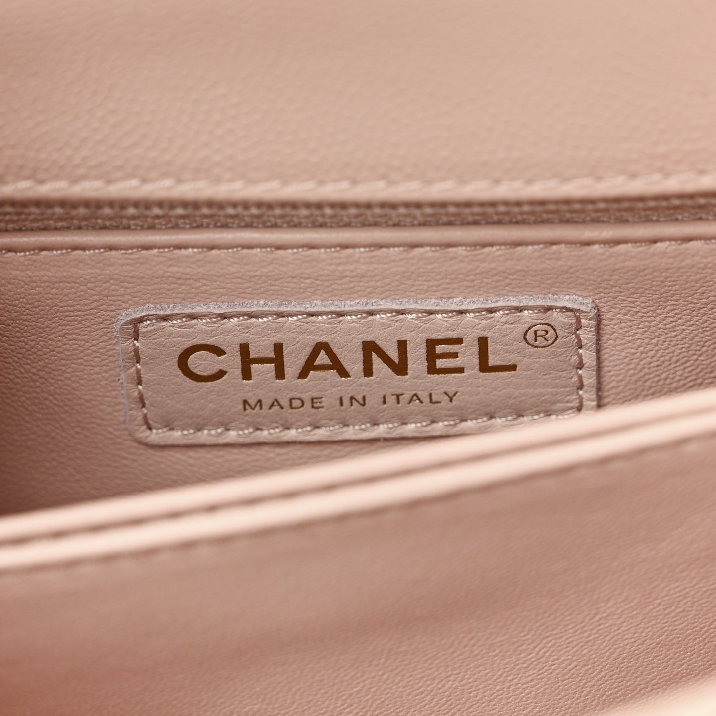 Caviar Quilted Mini Coco Handle Flap Beige