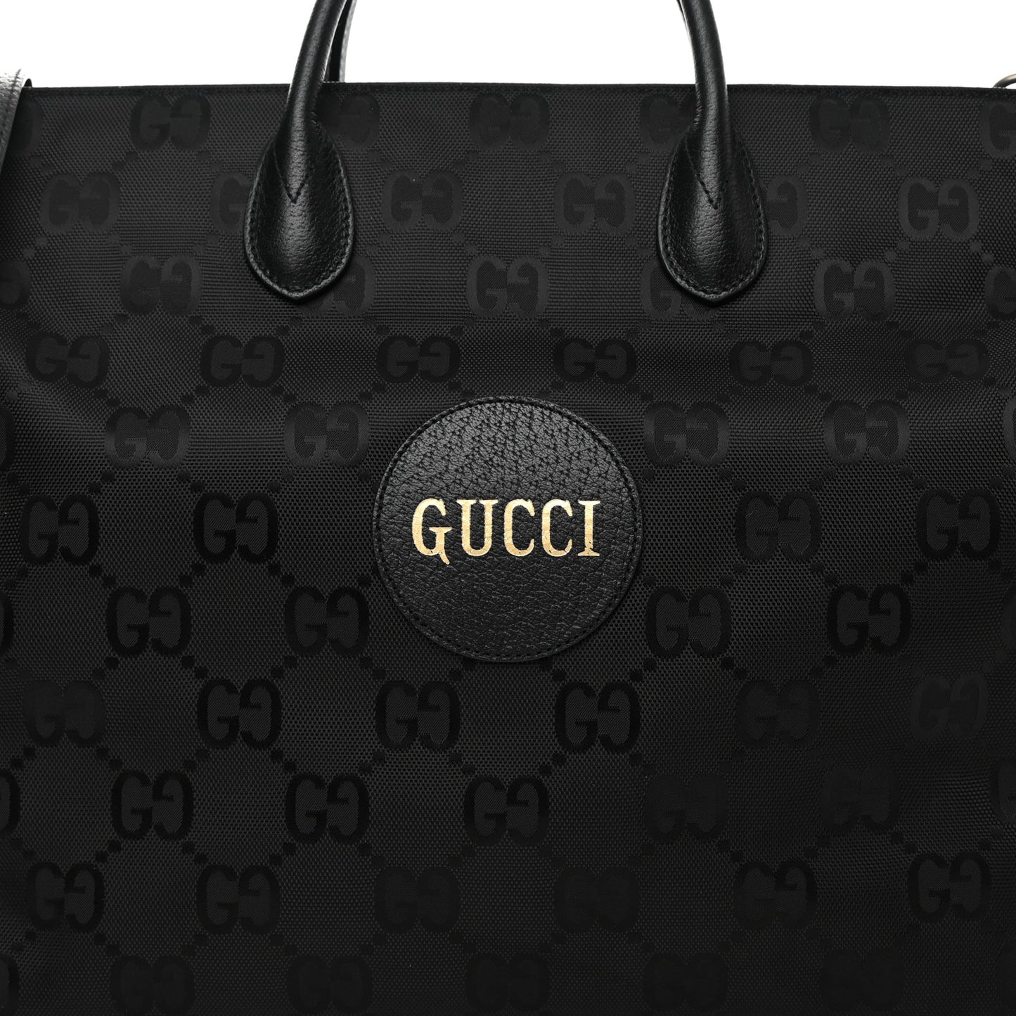Econyl Nylon Monogram Large Off The Grid Tote Bag Black