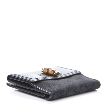 Gucci Monogram Bamboo French Wallet Black 4 of 11