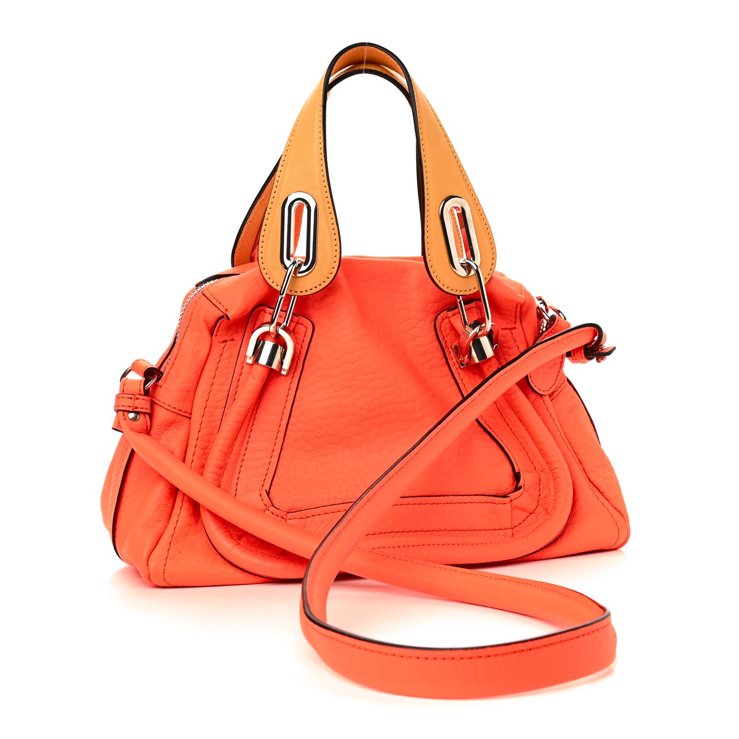 Chloe Calfskin Small Paraty Orange Fizz 2 of 10