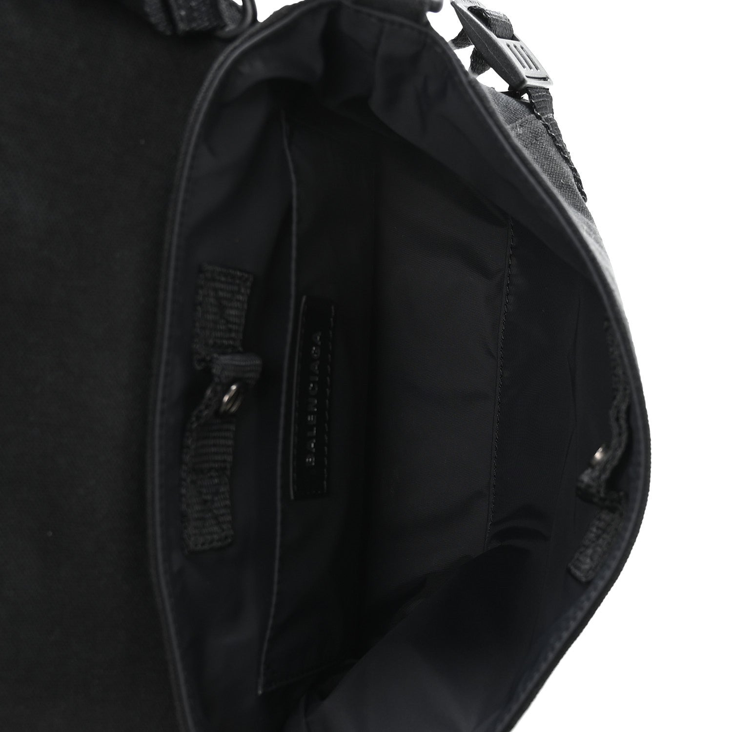 Balenciaga Canvas Pierced Army Messenger Bag Black 5 of 10
