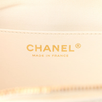 Chanel Lambskin Quilted CC In Love Heart Bag White 6 of 14
