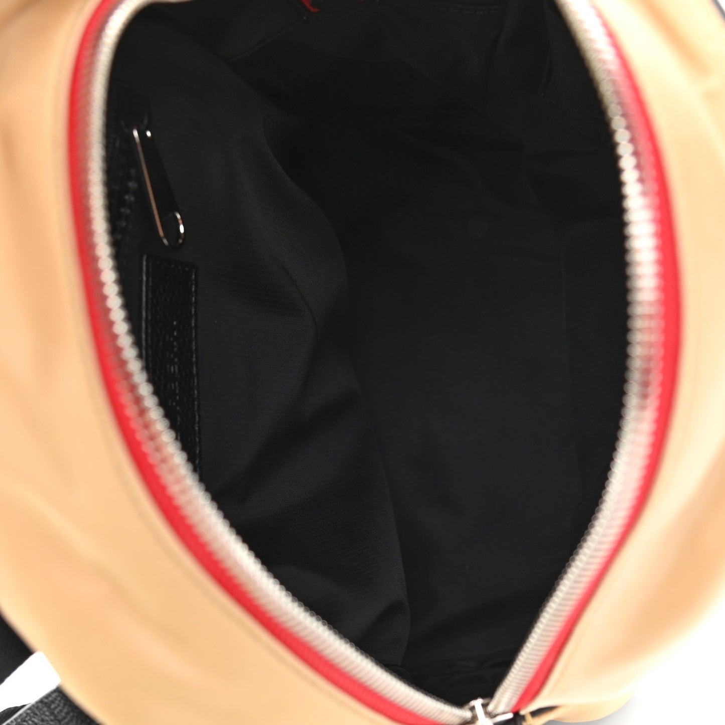 Econyl Logo Print Check Childrens Nico Backpack Archive Beige