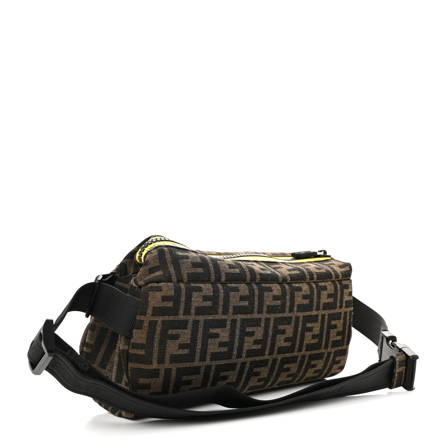 Fendi X FRGMT Fabric FF 1974 Embossed Belt Bag Tobacco Moro Black White 3 of 10