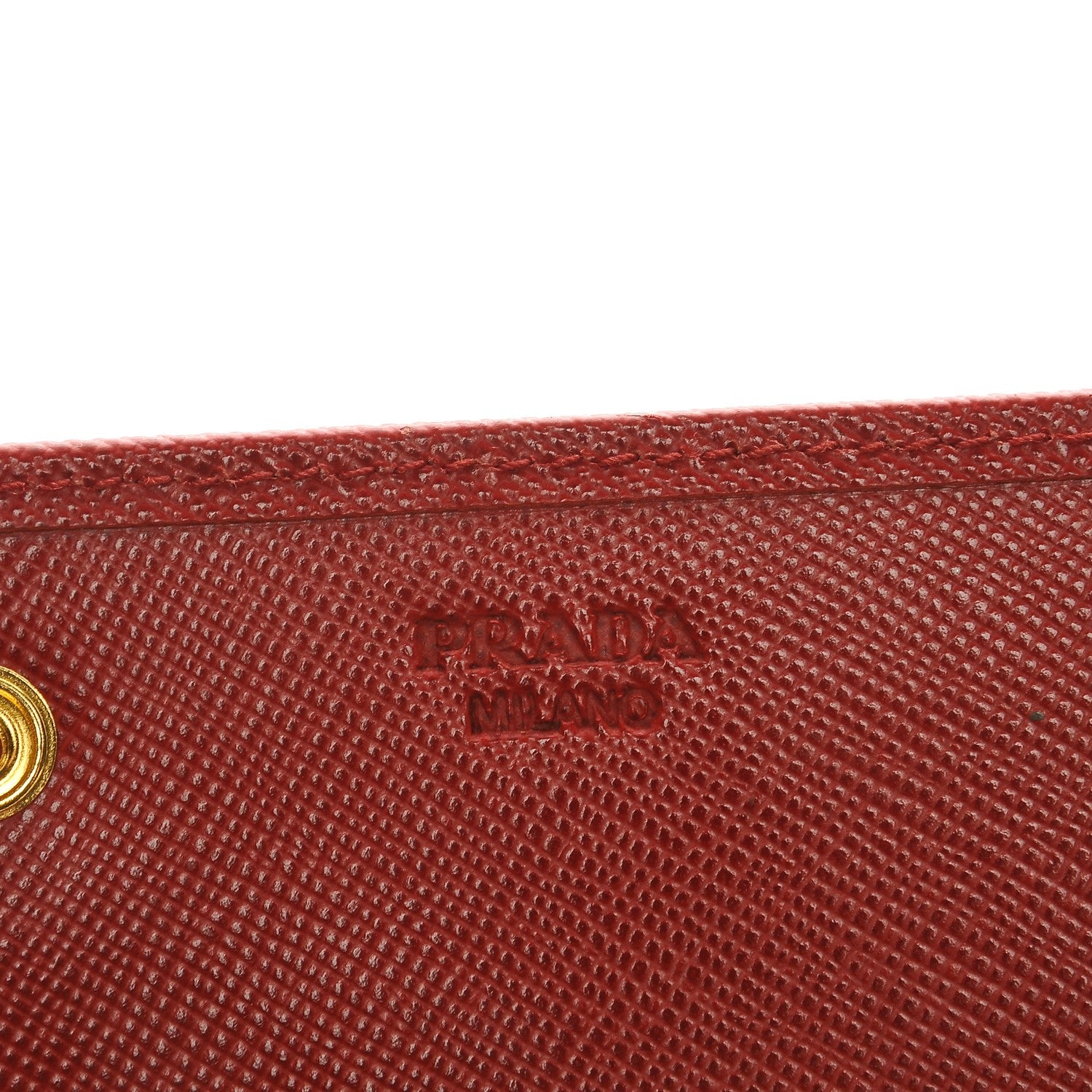Prada Saffiano Metal Continental Flap Wallet Fuoco 6 of 9