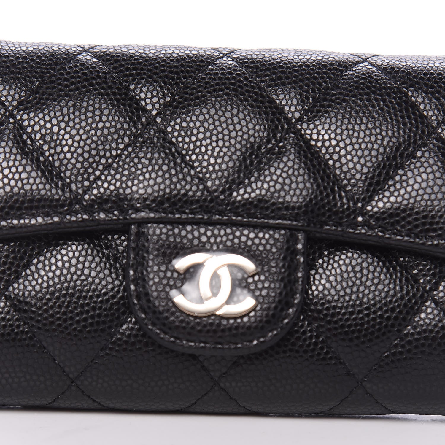 Chanel Caviar Quilted Classic 4 Key Holder Wallet Black 11 of 11