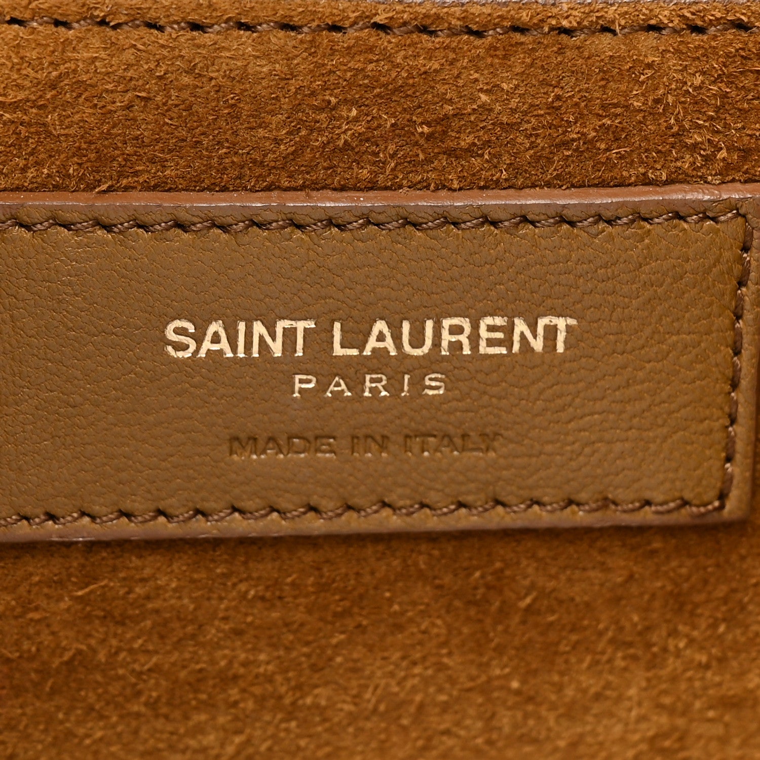 Saint Laurent Suede Fringe Small Monogram Satchel Light Ocre 6 of 14