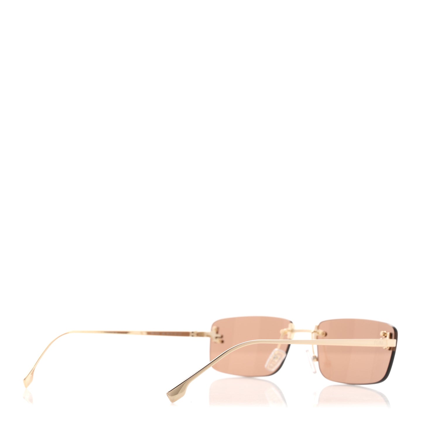 Metal Fendi First Sunglasses FE4172US  Gold Brown
