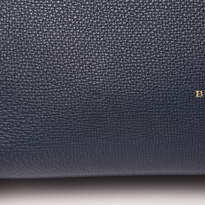 Burberry Grainy Calfskin House Check Large Banner Tote Ink Blue 11 of 12