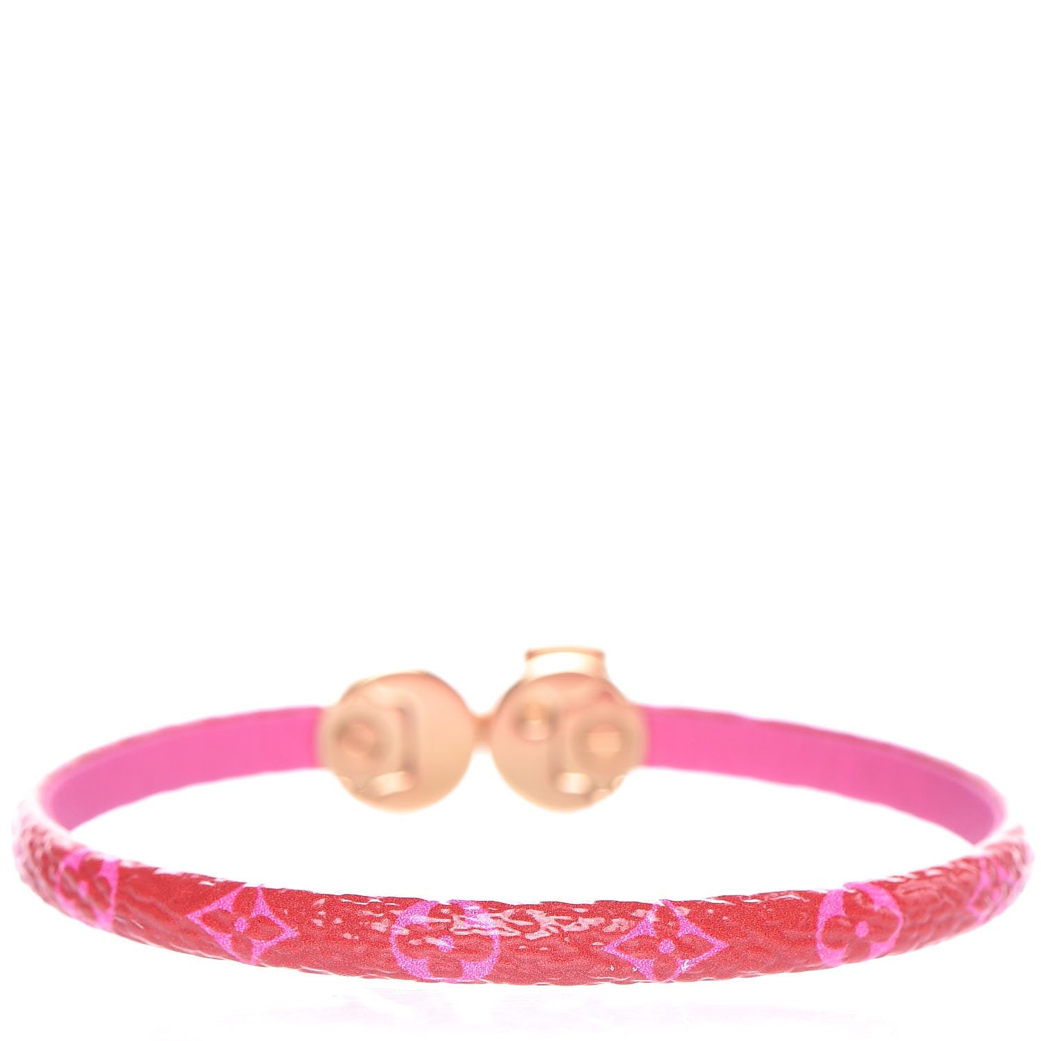 Louis Vuitton Monogram Mini Historic Bracelet 17 Fuchsia 3 of 5