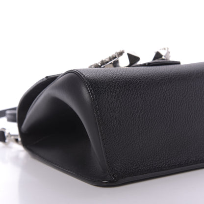 Jimmy Choo Calfskin Mini Madeline Top Handle Satchel Black 6 of 12