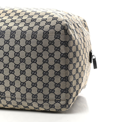 Gucci GG Monogram Web Large Collapsible Carry On Duffle Navy 8 of 8