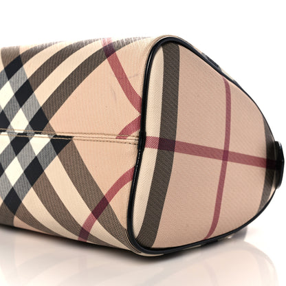Burberry Nova Check Small Chester Bowling Bag Black 8 of 20