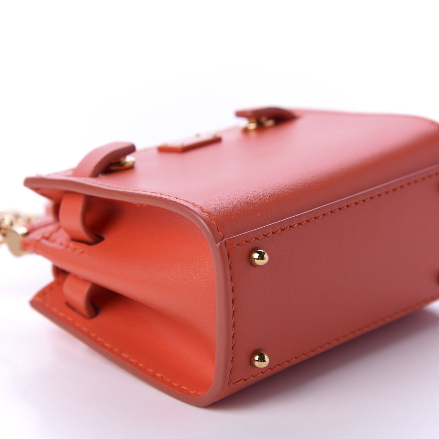 Calfskin Micro Miss Sicily 62 Satchel Orange