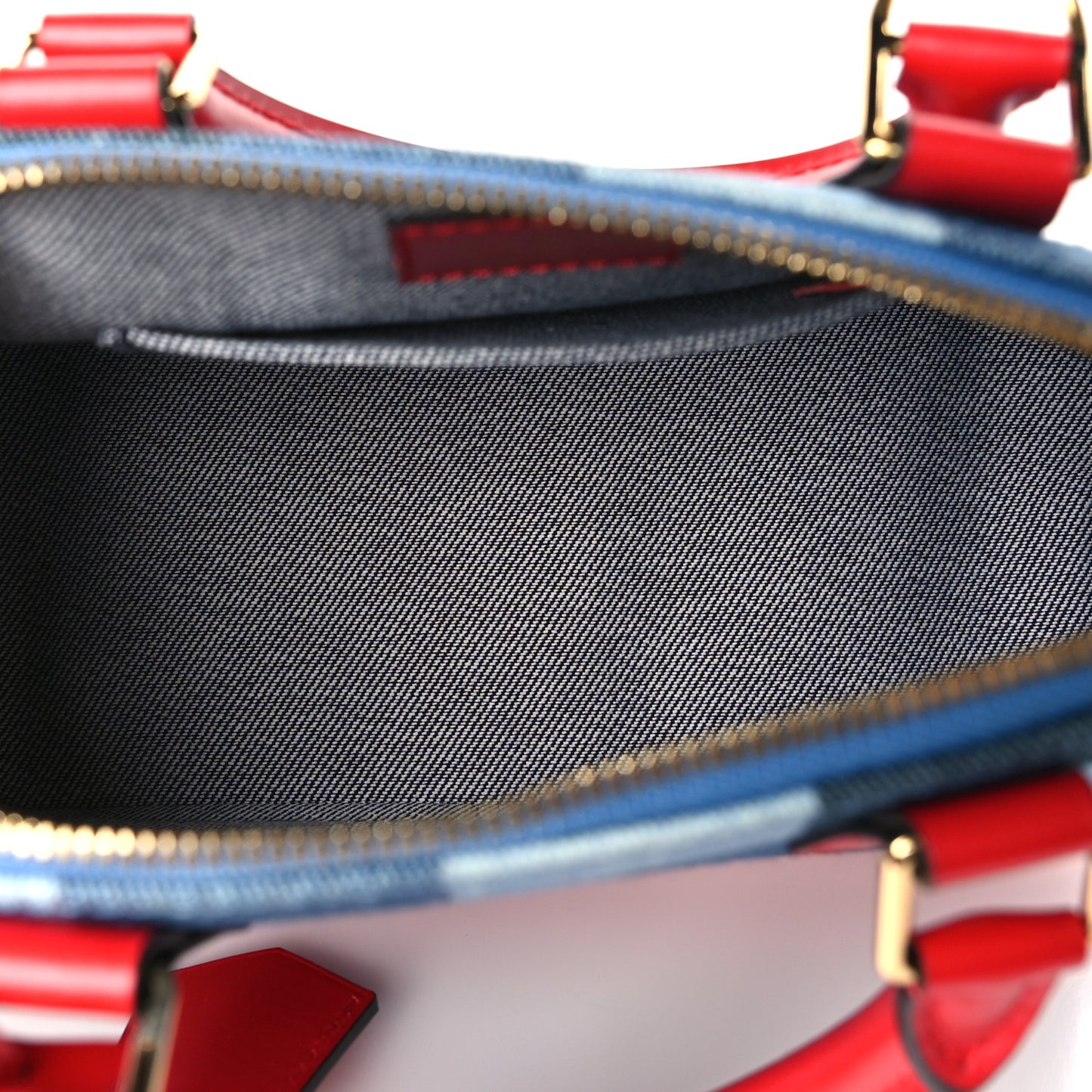 Denim Damier Monogram Patchwork Alma BB