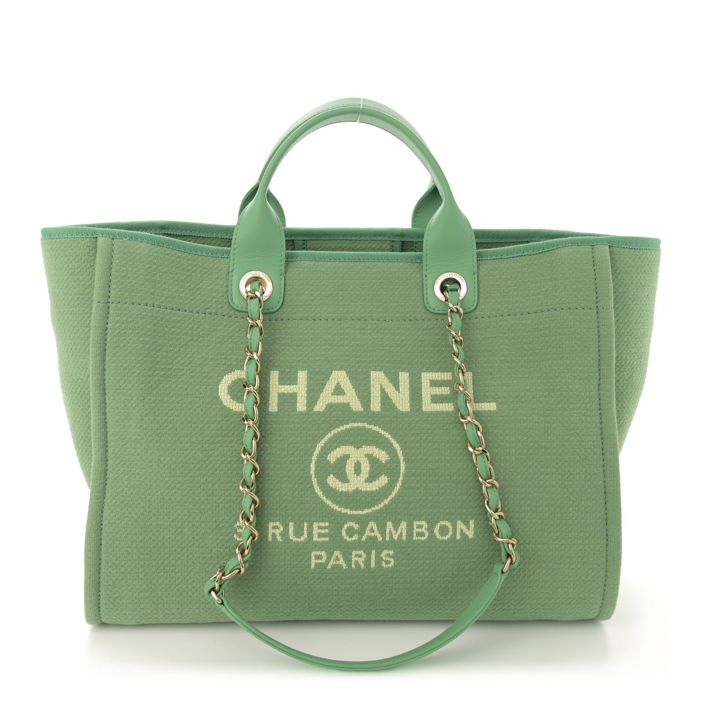 Mixed Fibers Medium Deauville Tote Green