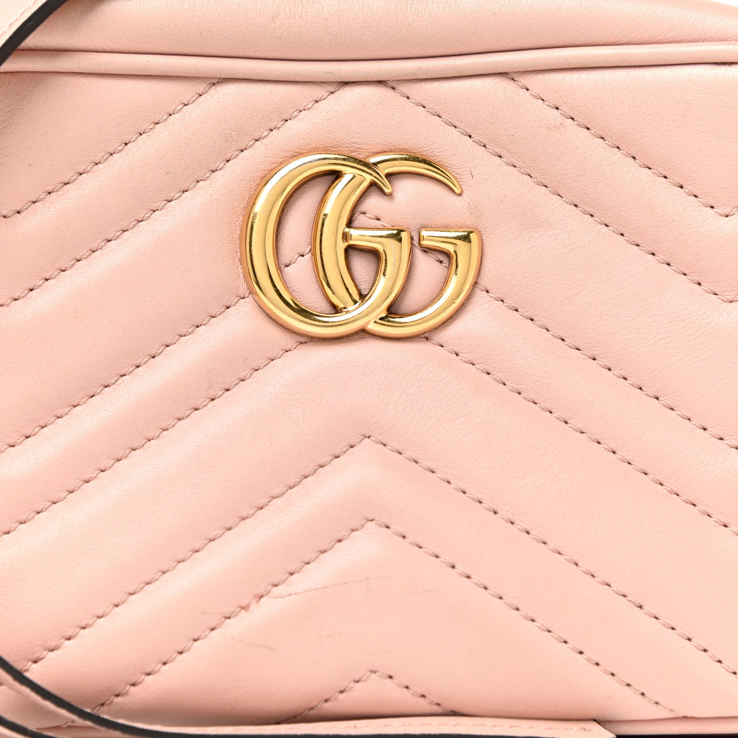 Gucci Calfskin Matelasse Mini GG Marmont Chain Shoulder Bag Perfect Pink 7 of 17