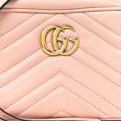 Gucci Calfskin Matelasse Mini GG Marmont Chain Shoulder Bag Perfect Pink 7 of 17